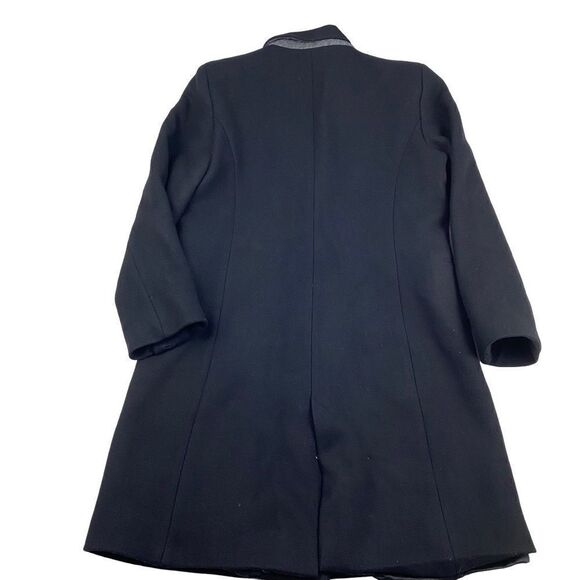 Zara Wool Blend Double Breasted Jacket Black Large - Picture 2 of 10